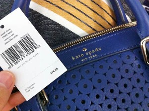 Kate Spade バッグ（青）値段