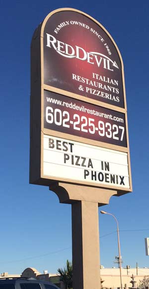 アリゾナの美味しいイタリアン＆ピザレストラン Red Devil