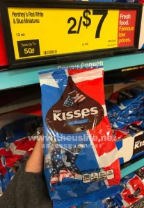 HERSHEY'S（ハーシーズ）のKissesチョコレート（アメリカ独立記念日限定デザイン）