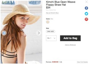 Urban Outfitters kimchi ハット（帽子）