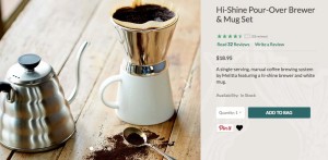 Pour-over(ドリップ式コーヒーを作る器具)