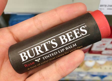 Burtsbees Tinted Lip Balm（ローズ）