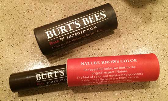 Burtsbees Tinted Lip Balm（ローズ）の中身