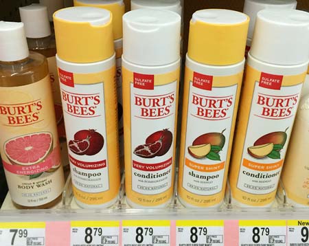 Burts Bees のシャンプーとコンディショナー