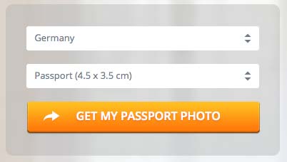 ドイツのパスポート用写真サイズ