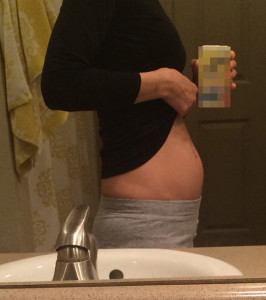妊娠９週目のお腹の大きさ、写真