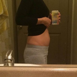 妊娠９週目のお腹の大きさ、写真