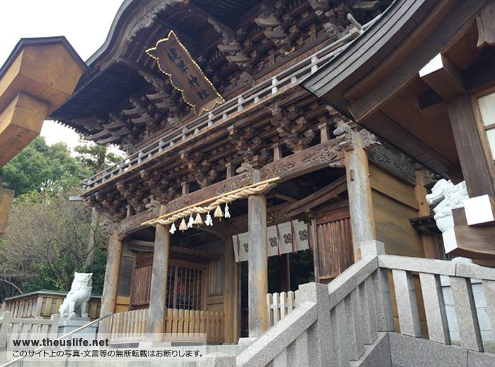 健軍神社 斜めからの写真