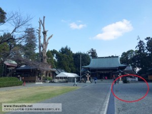 健軍神社の境内（正面）