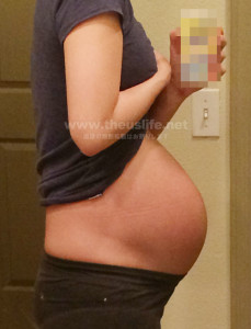 妊娠32週+3dのお腹の大きさ