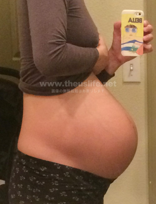 妊娠37週+4dのお腹の大きさ