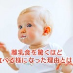 離乳食を驚くほど食べる様になった理由とは？