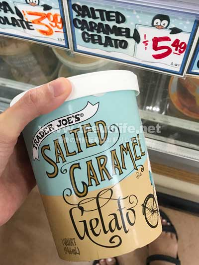 Trader Joe's 塩キャラメルのアイス