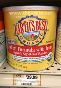Earth's Best SoyBased baby formula