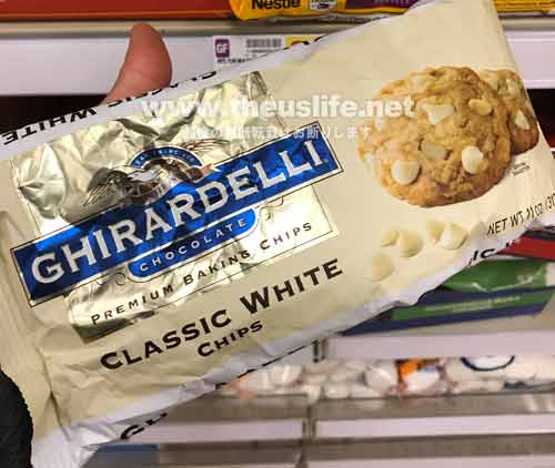 Ghirardelli（ギラデリ）のベーキング用ホワイトチョコレートチップ