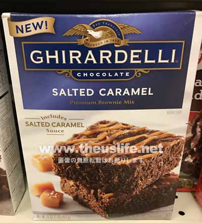 Ghirardelli（ギラデリ）の塩キャラメルのブラウニー作成セット
