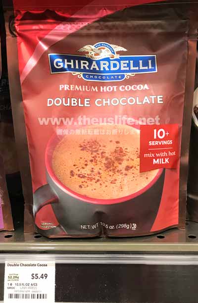 Ghirardelli（ギラデリ）のダブルチョコレートココアのパッケージ