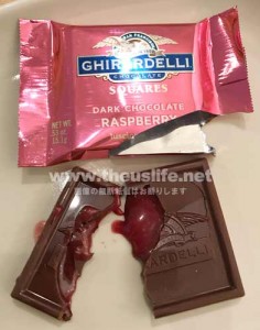 Ghirardelli（ギラデリ）ラズベリー味の中身