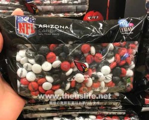 M and M チョコレートNFLアリゾナカーディナルズ限定品