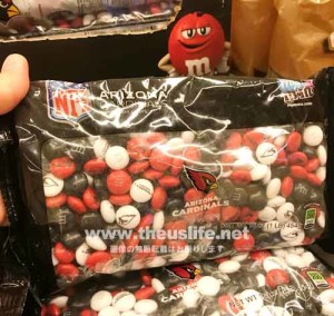 M and M チョコレートNFLアリゾナカーディナルズ限定品