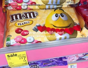 バレンタイン限定のm&m'sチョコレート