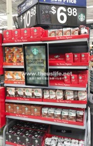 WalmartのStarbuckコーヒー売り場