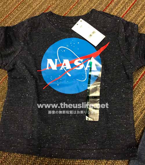 ターゲットで見付けたNASAのTシャツ