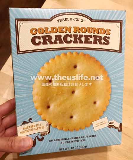 Traderjoes Golden Round Crackers パッケージ