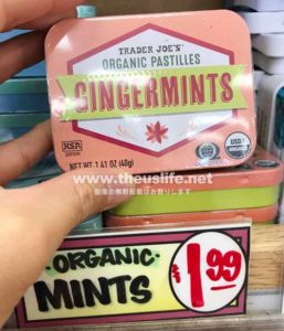 traderjoes organic gingermints