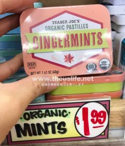 traderjoes organic gingermints