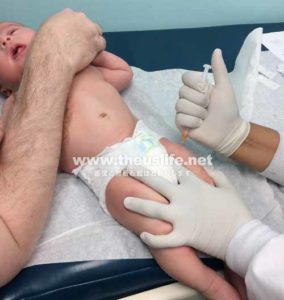 生後2ヶ月の赤ちゃんのアメリカでの予防接種