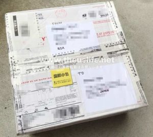 アメリカから送った荷物を日本で受け取る