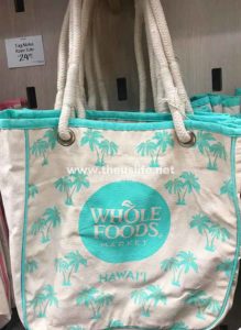 Wholefoods Hawaii ヤシの木柄のエコバッグ