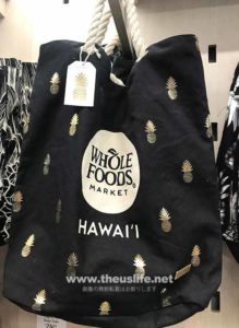 Wholefoods Hawaii パイナップル柄のエコバッグ