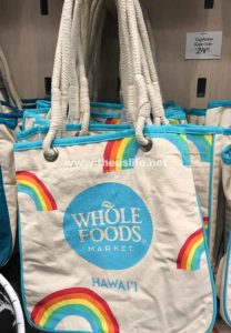 Wholefoods Hawaii レインボー柄のエコバッグ