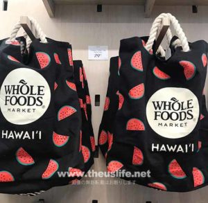 Wholefoods Hawaii スイカ柄のエコバッグ