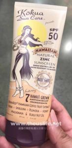 Hawaian Natural Zinc Sunscreen